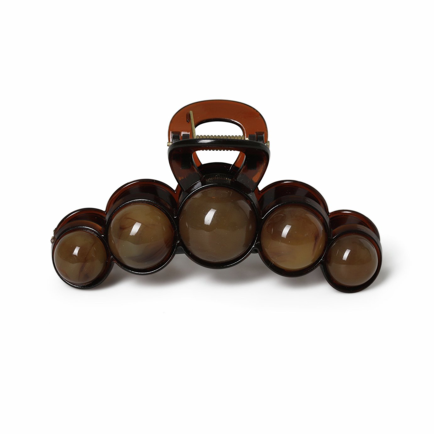 Freedom Large Brown Bubble Hair Claw