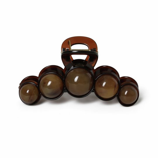 Freedom Large Brown Bubble Hair Claw