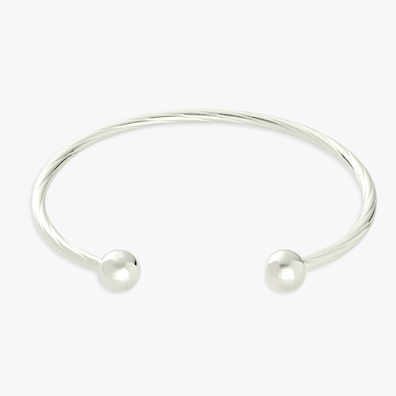 Revere Sterling Silver Twisted Torque Bangle