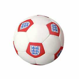 The FA England Football Shaped Cushion White - 20cm