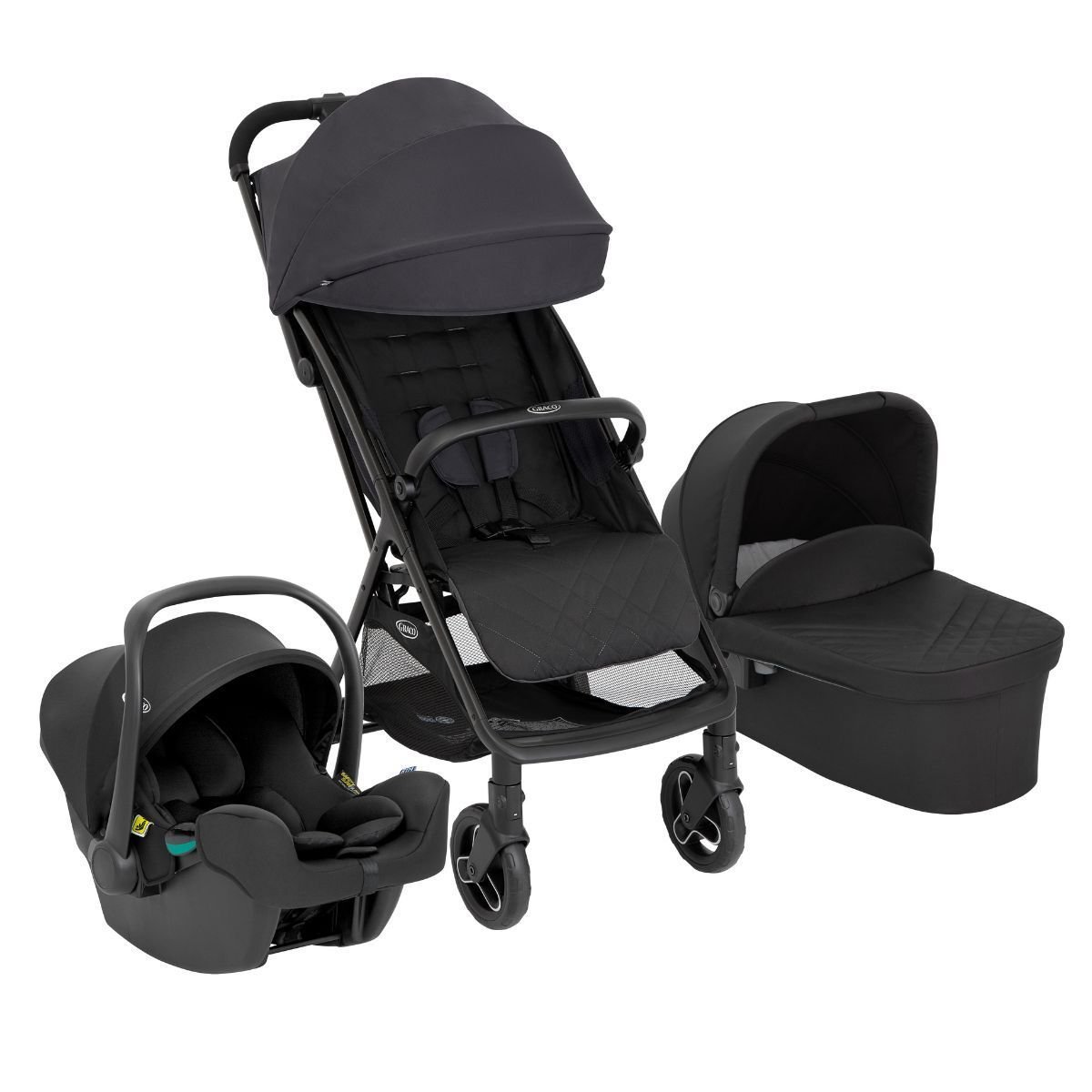 Graco Myavo Stroller Car Seat and Carrycot Travel System 