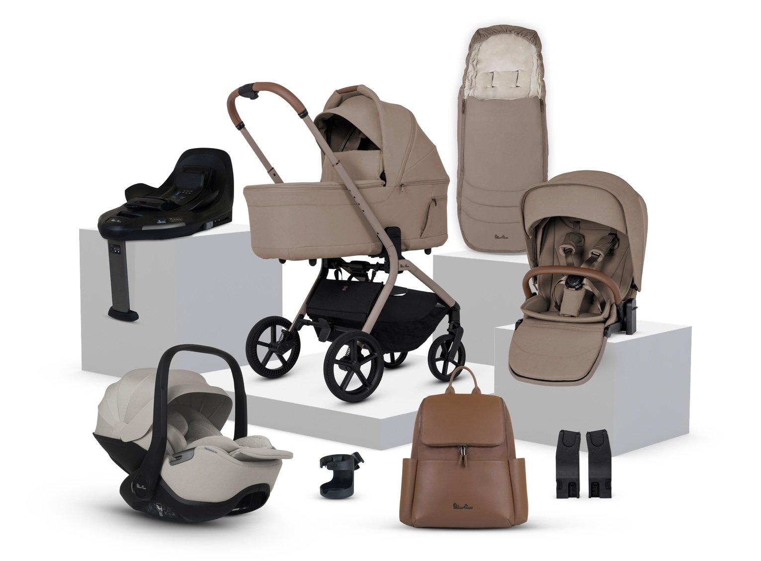 Silver Cross Breez Carrier Bundle - Champagne