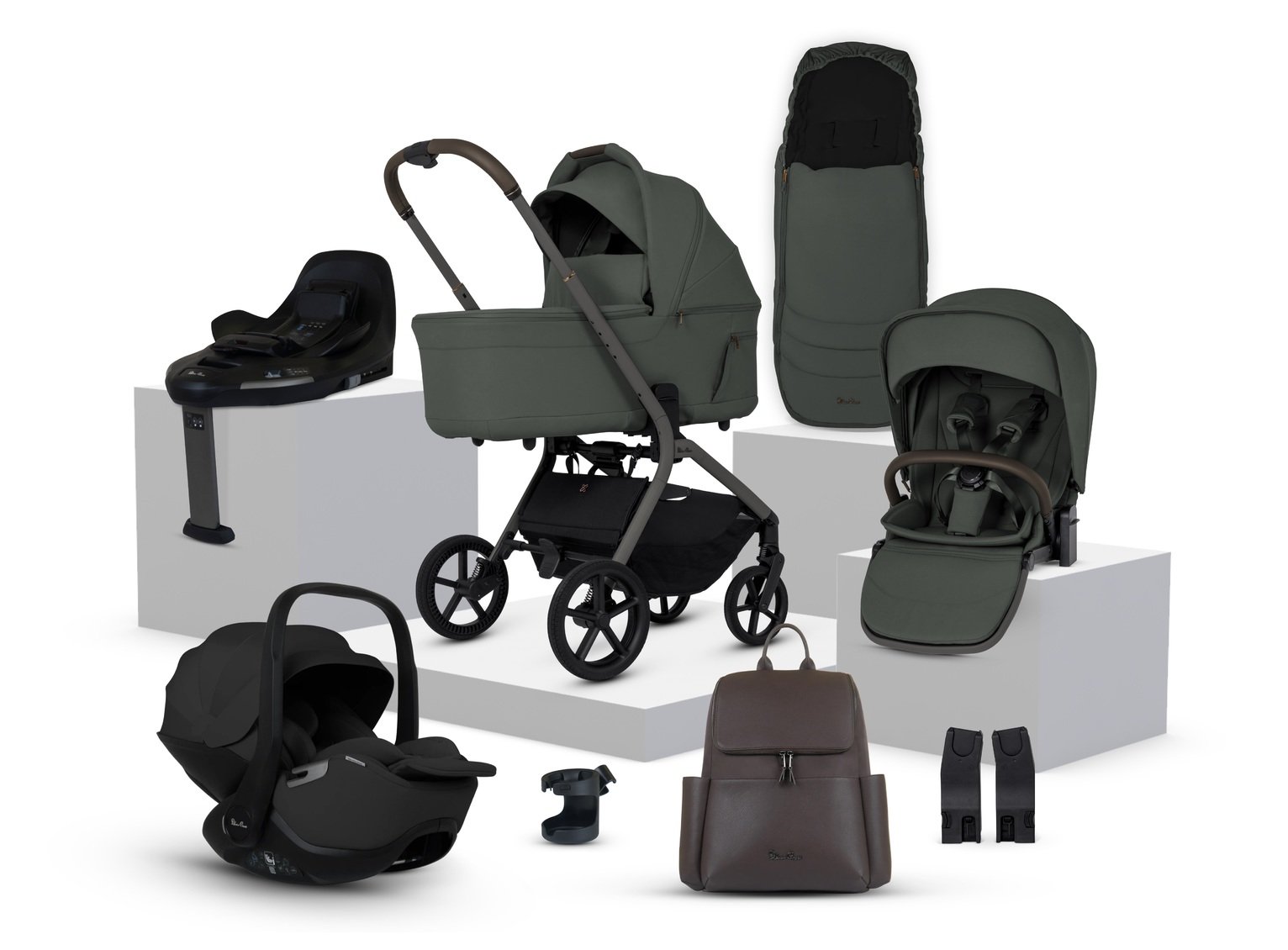 Silver Cross Breez Carrier Bundle - Pewter