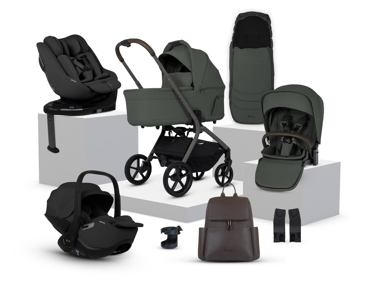 Silver Cross Breez Family Bundle - Pewter