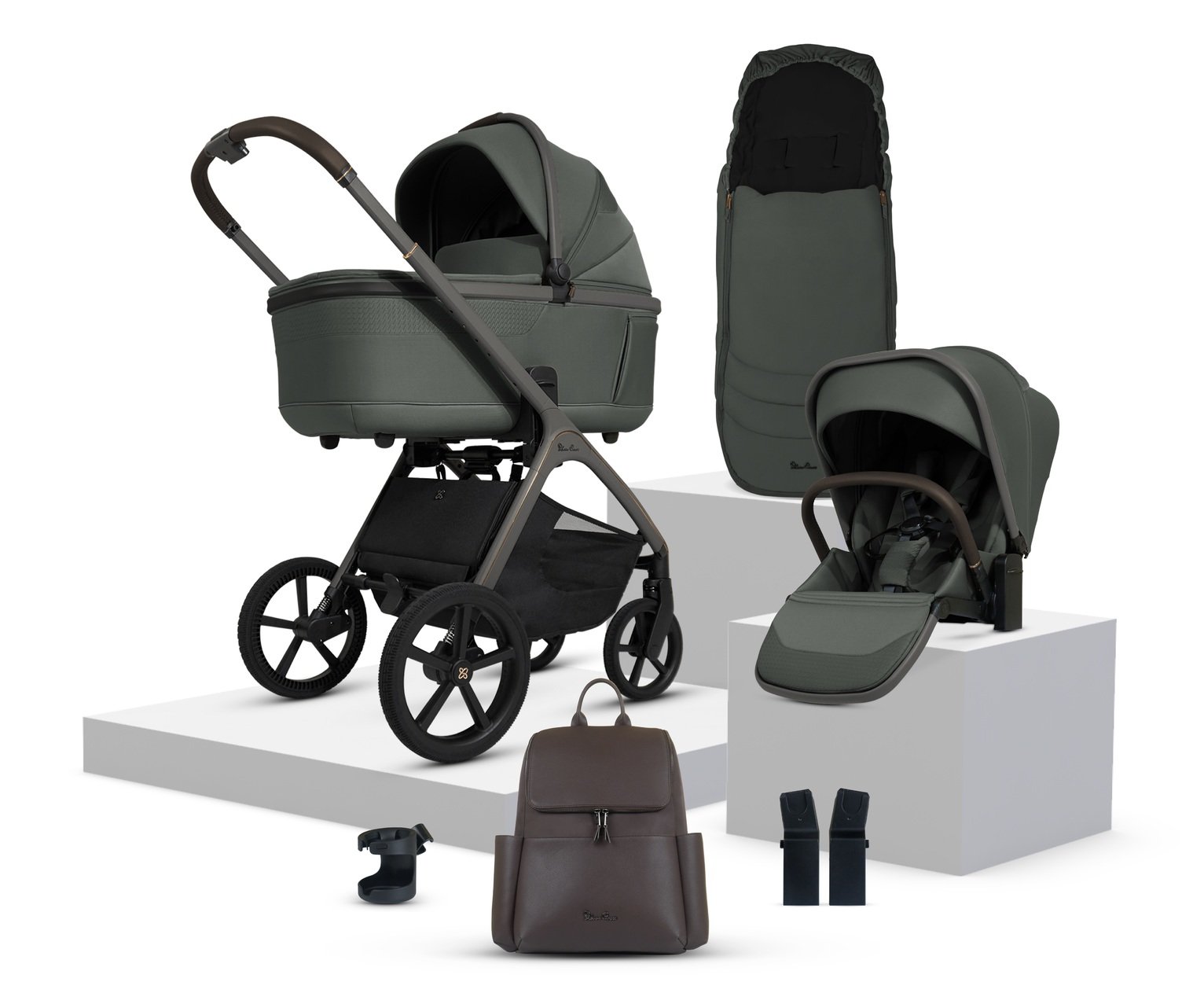 Silver Cross Cove Travel System Bundle - Pewter