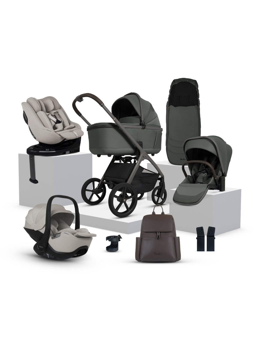 Silver Cross Cove Ultimate Travel System Bundle - Pewter