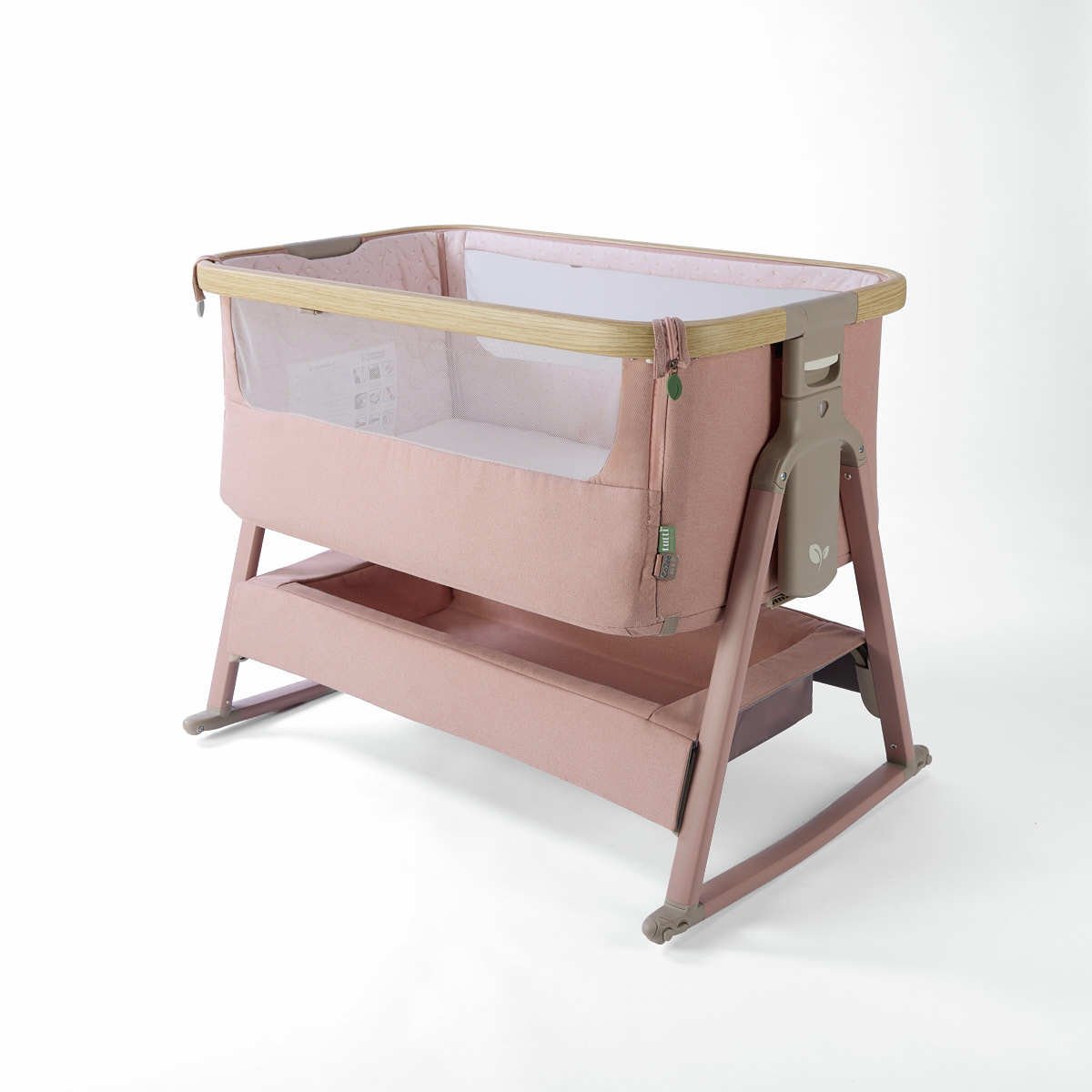 Tutti Bambini Cozee Air 2 Bedside Crib - Blush