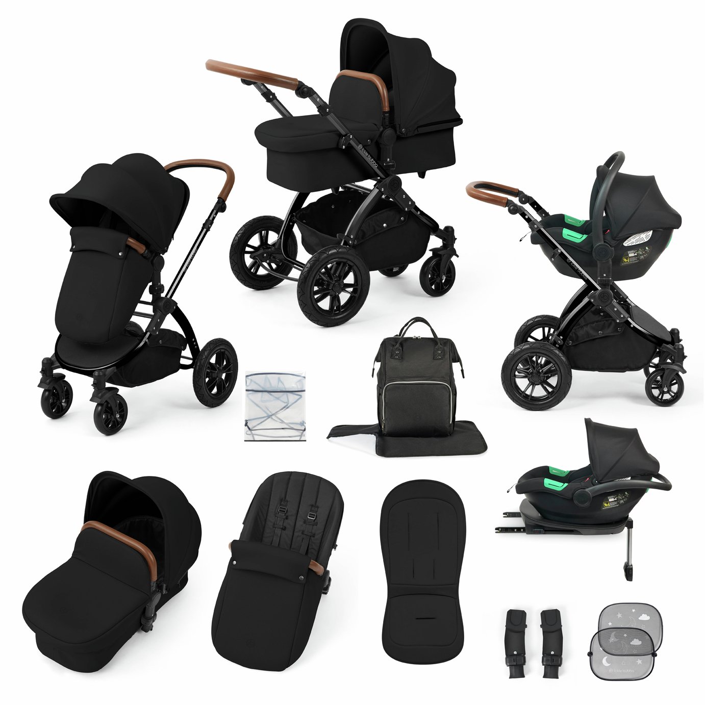 Ickle Bubba Stomp Luxe and Cirrus Seat Travel System - Black