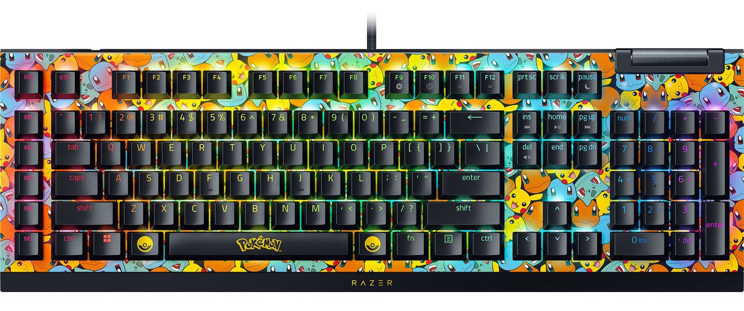 Razer BlackWidow V4 X Gaming Keyboard - Pokémon Edition