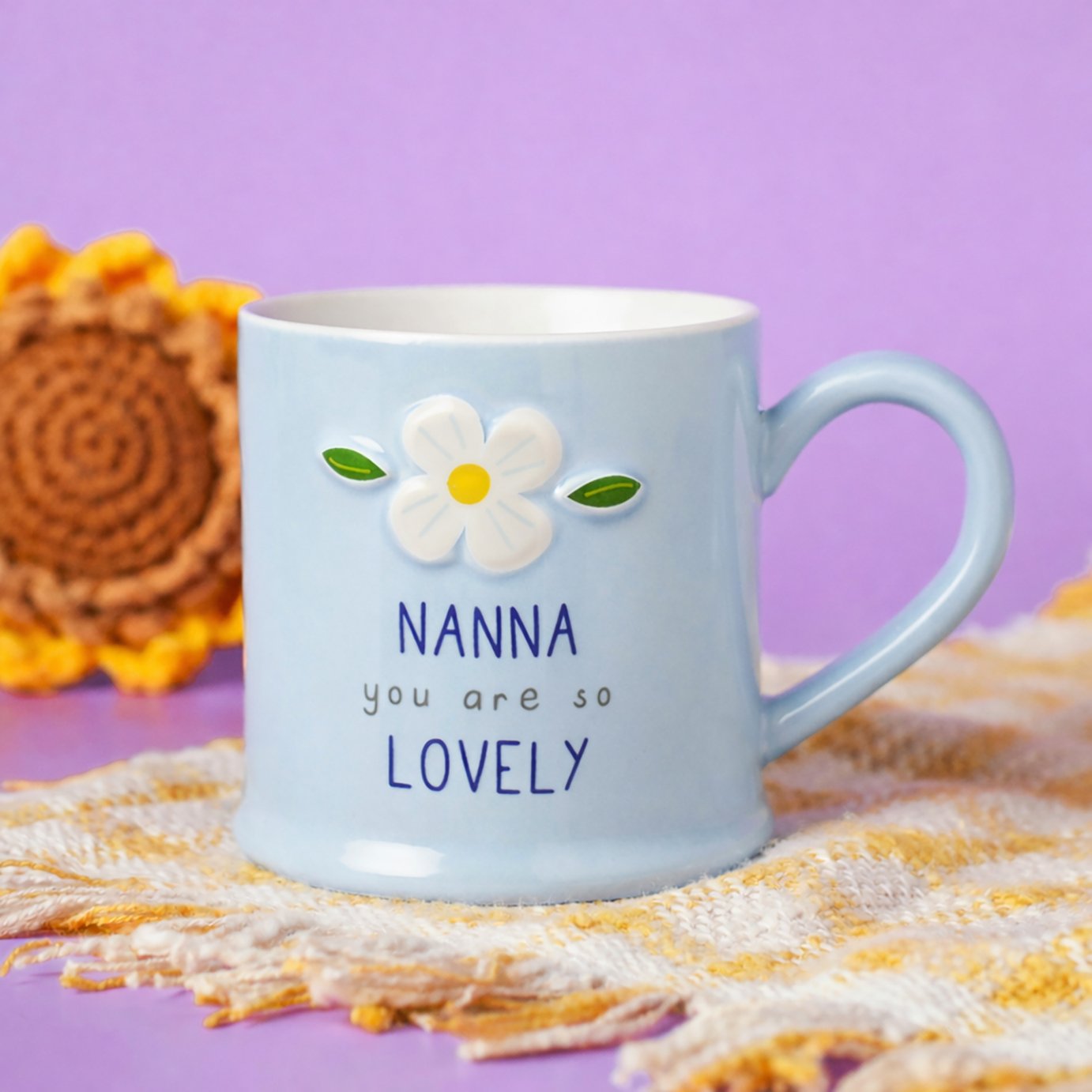 Widdop Love Life Soft Blue Ceramic Mug - Nanna