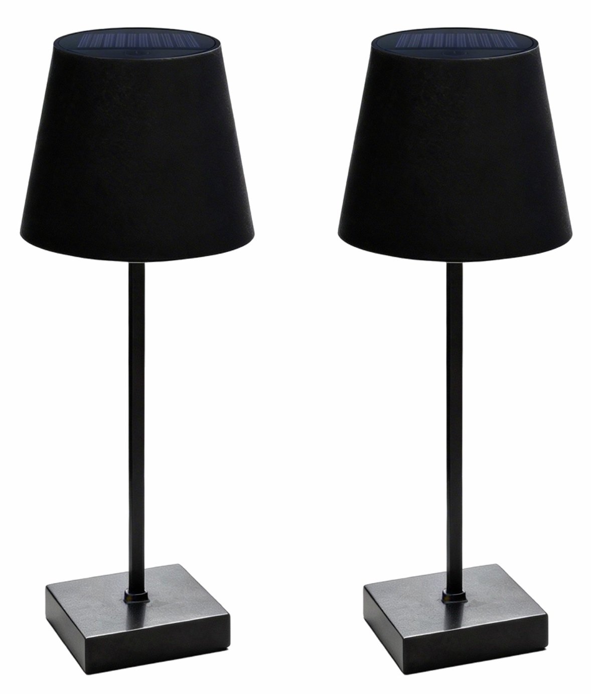 Streetwize Garden Black Solar Table Lamp - Pack of 2