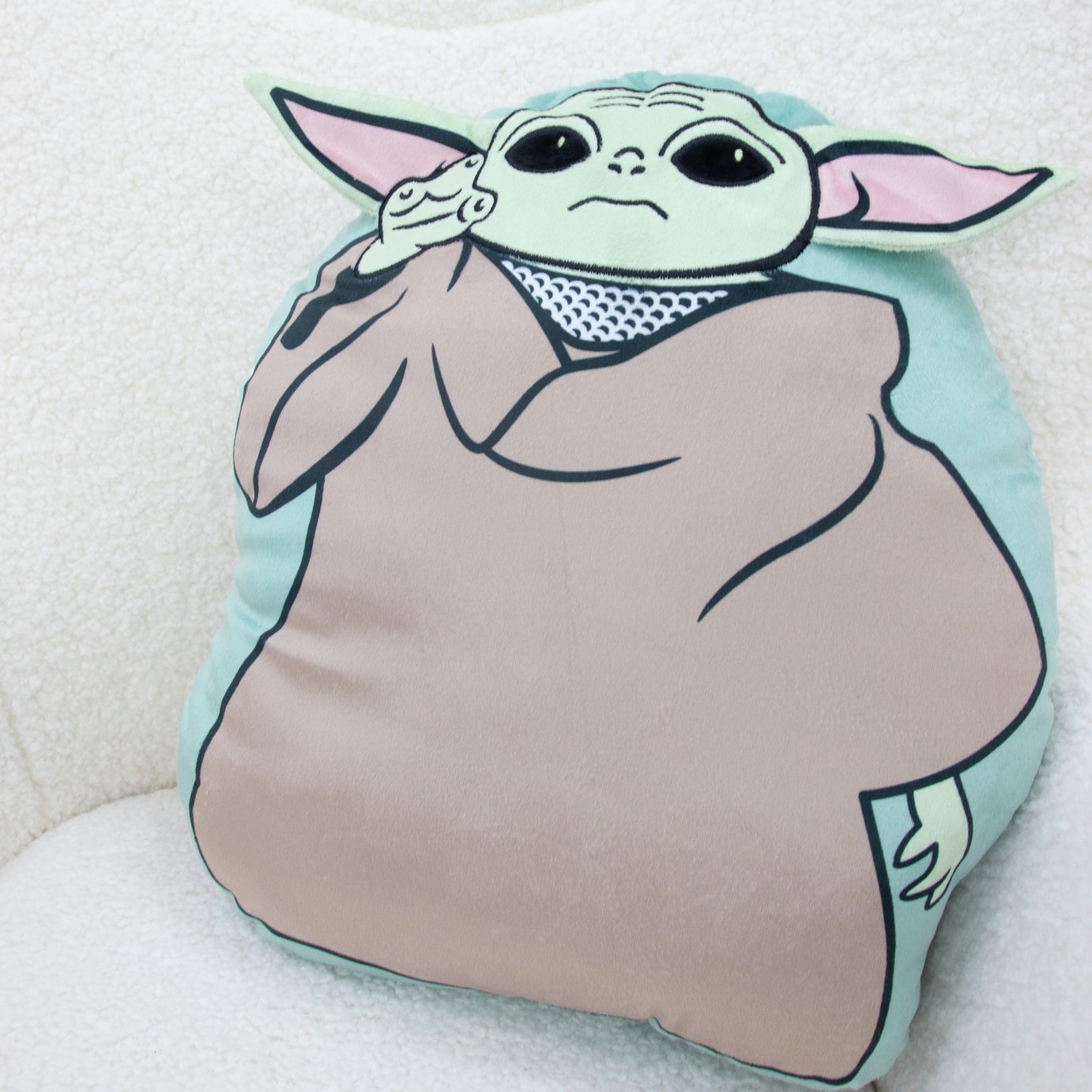 Mandalorian Friend Shaped Cushion - 40x36cm