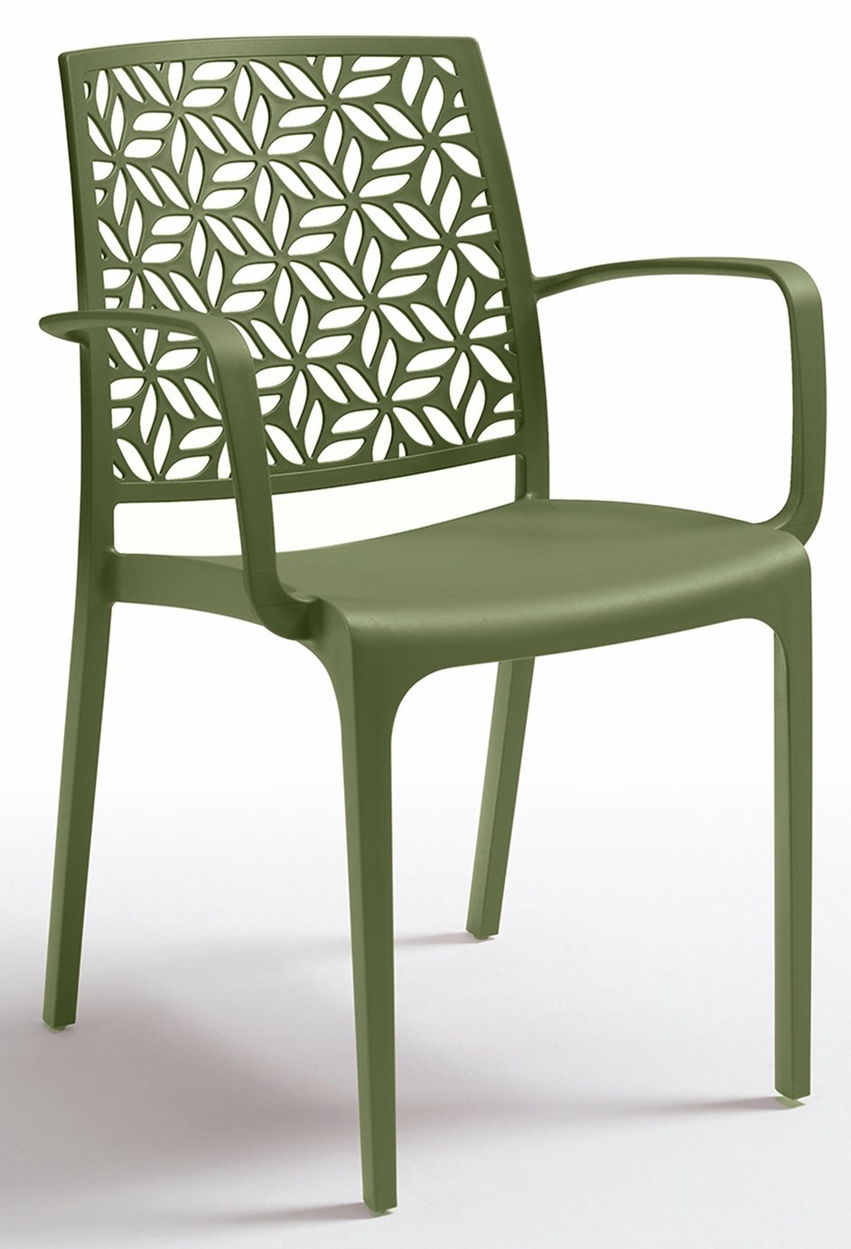 Bica Ninfa Contract Stacking Chair - Green