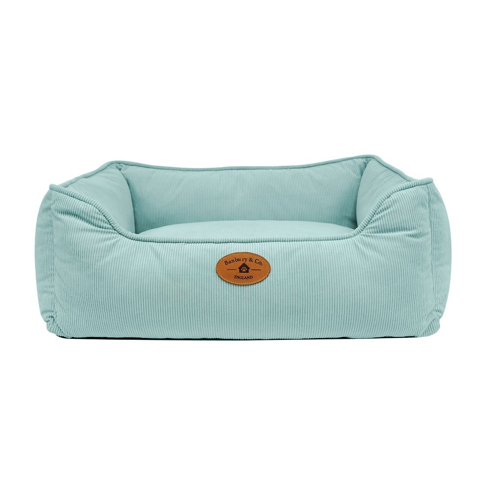 Banbury &Co Seafoam Corduroy Box Bed SML