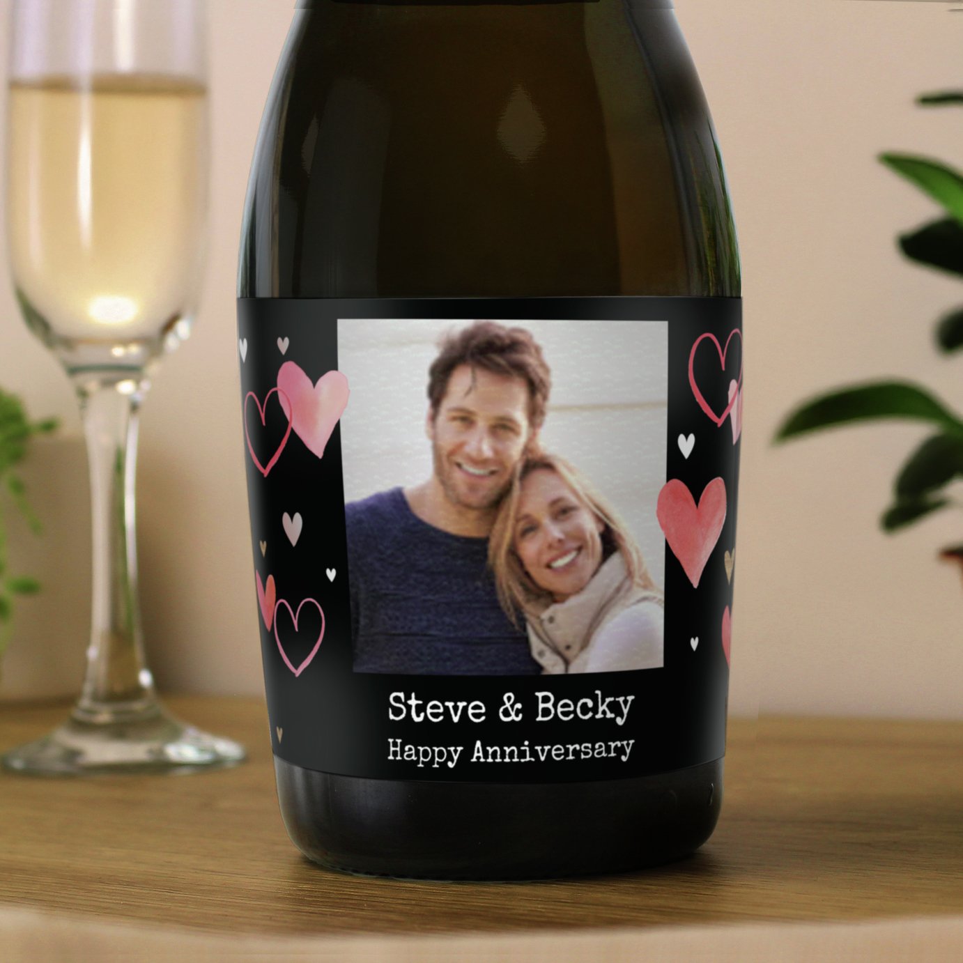 Personalised Message Photo Upload Prosecco