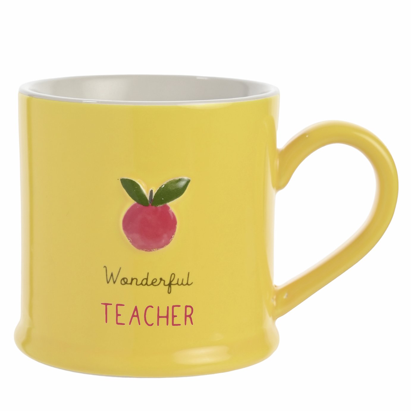 Widdop Love Life Yellow Ceramic Mug - Teacher