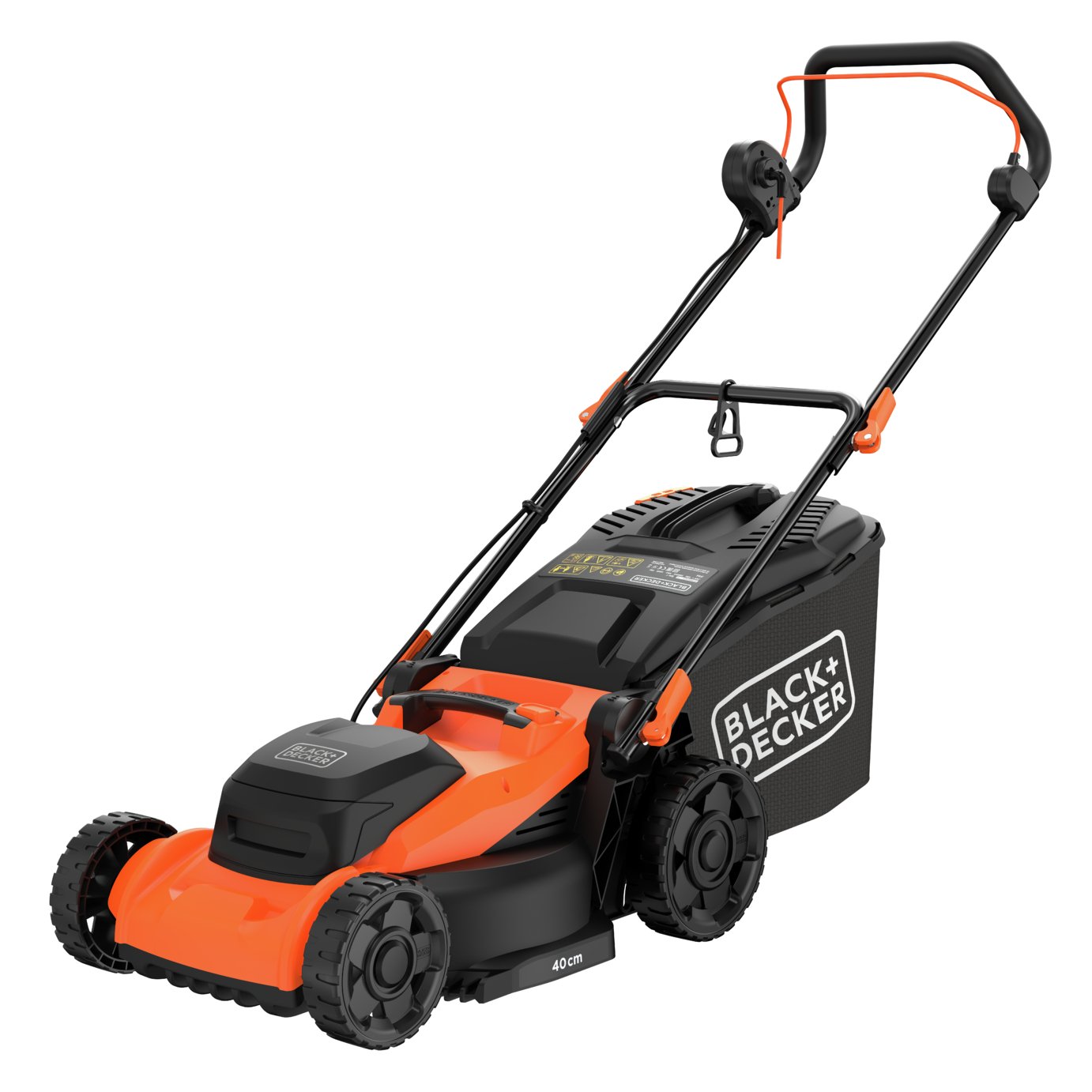 Black+Decker BEMWP400-GB 40cm Corded Rotary Lawnmower -1800W