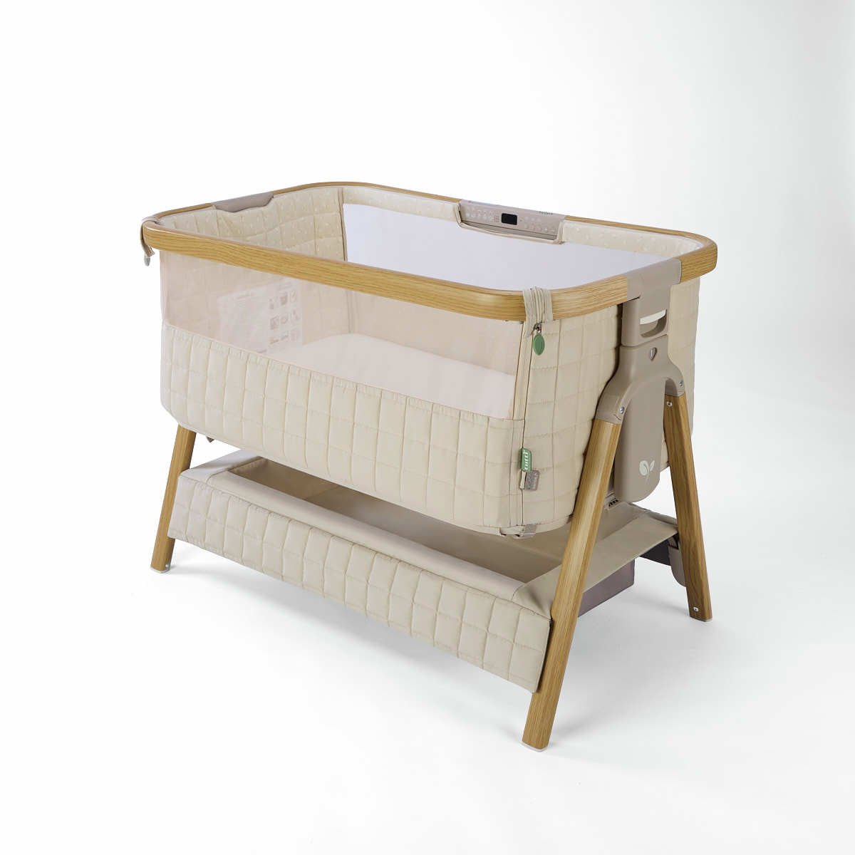 Tutti Bambini Cozee Sense Bedside Crib - Sand