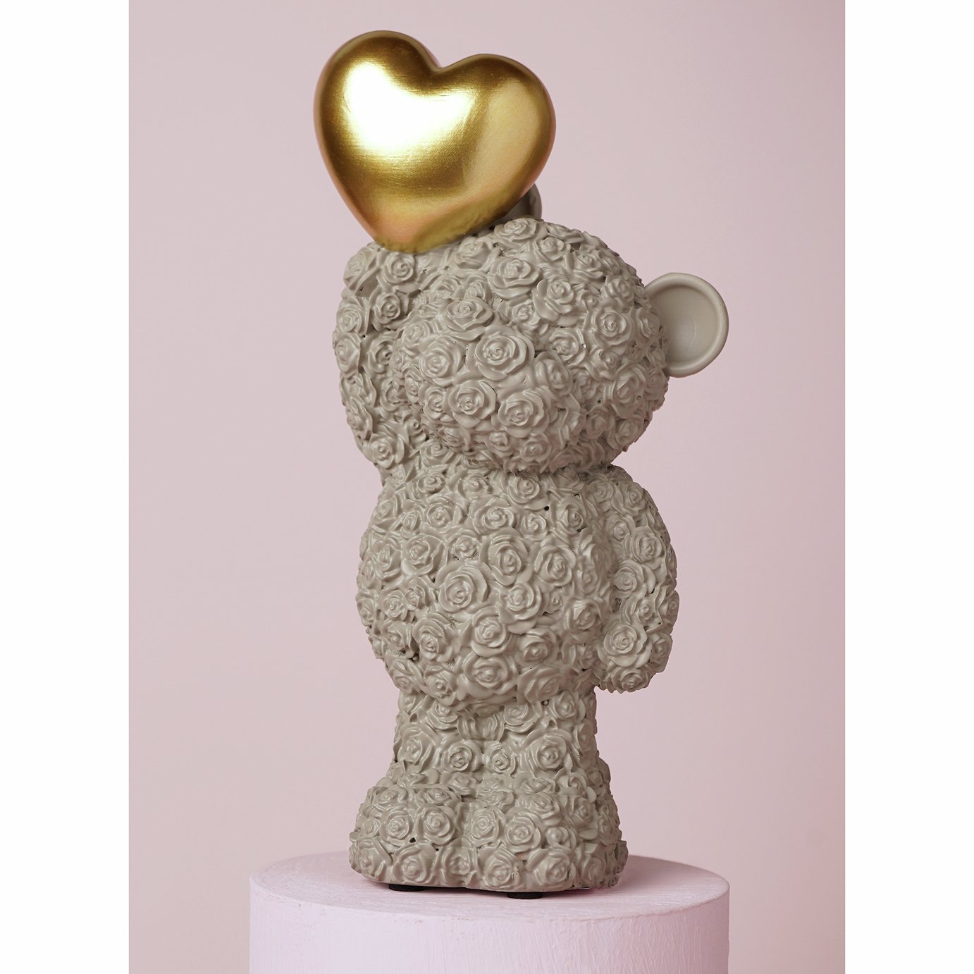 Widdop Love Is Sweet Resin Grey Bear With Heart