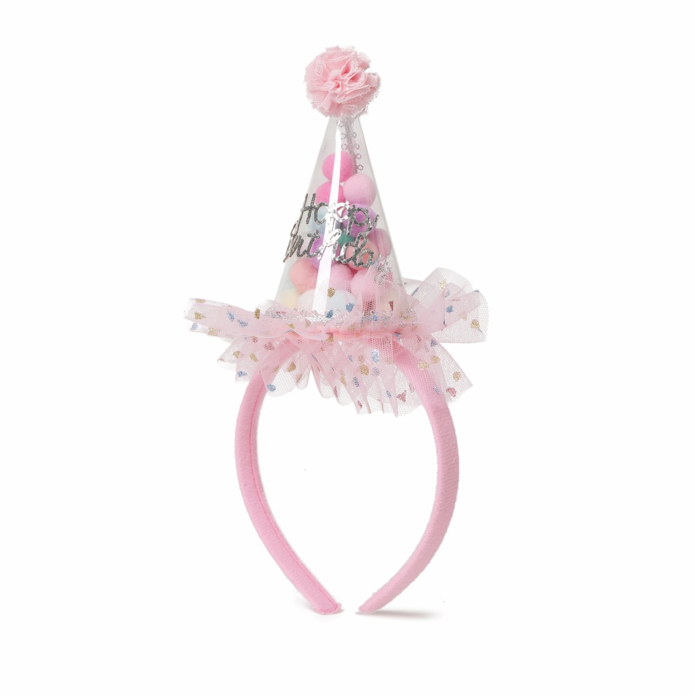 Flitzy Birthday Pom Pom Headband