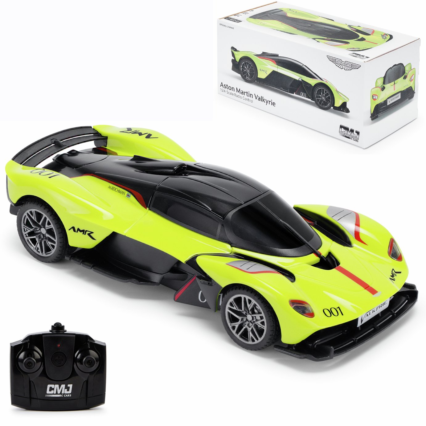 CMJ RC Cars Aston Martin Valkyrie Lime Radio Controlled Car