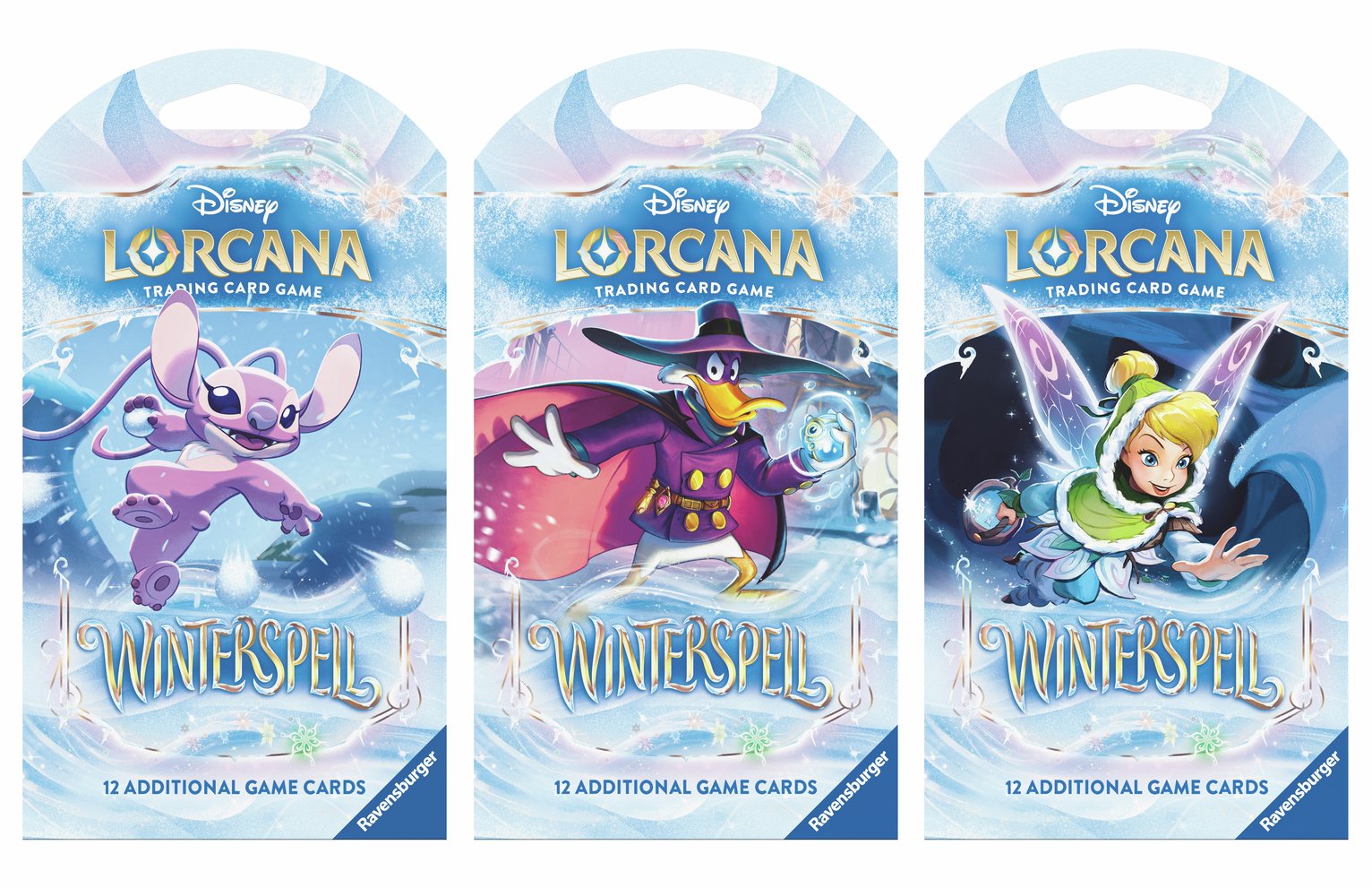 Disney Lorcana Winterspell Trading Cards - Pack of 3