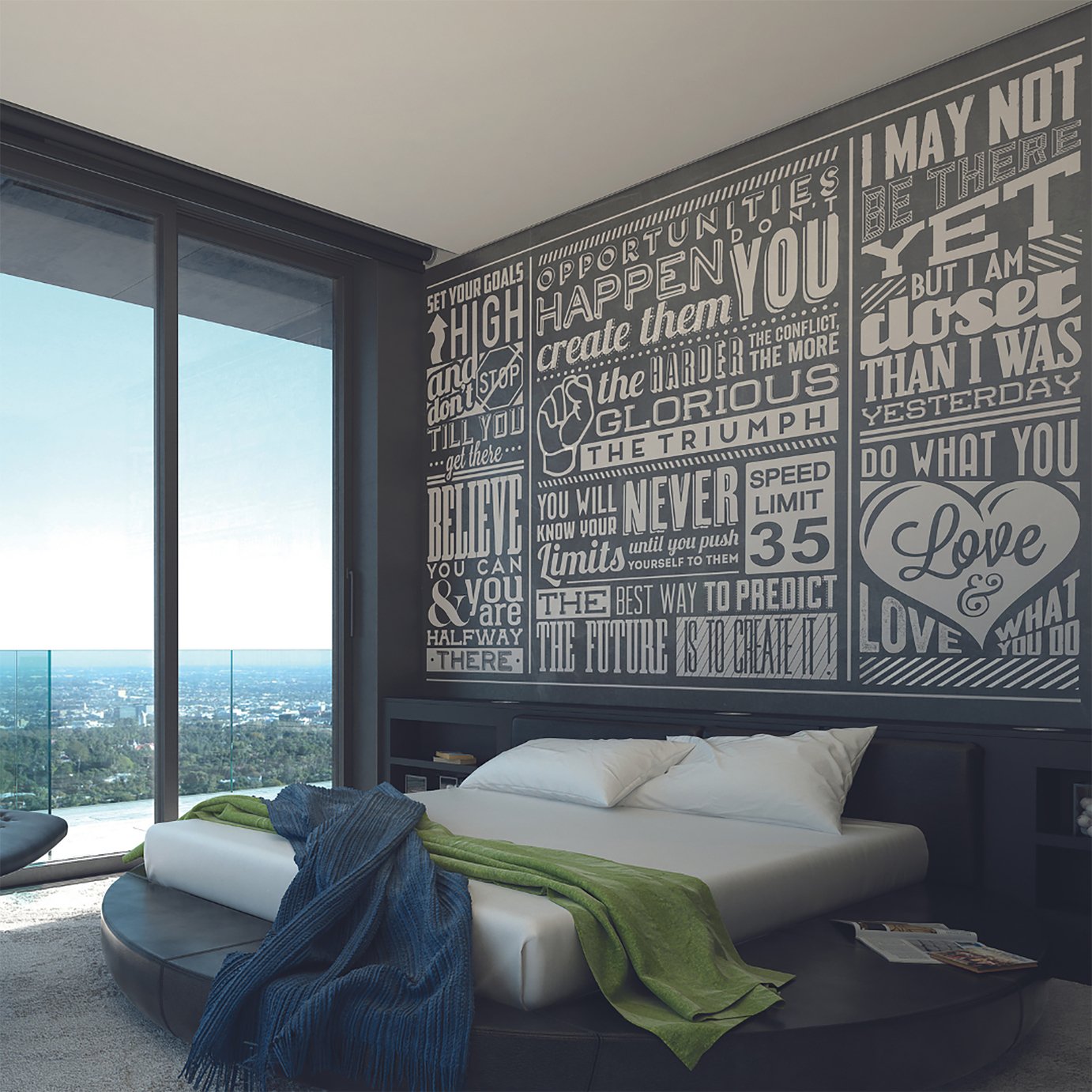 Origin Murals Chalk Quotes Blackboard Wall Mural