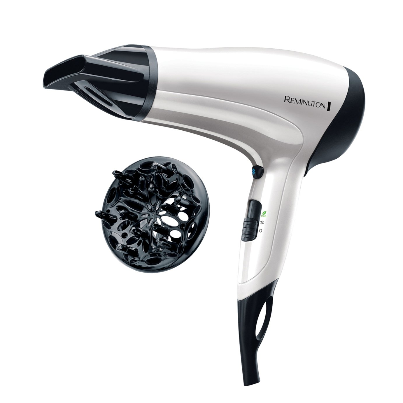 Remington D3015 Power Volume 2000 Hair Dryer - White and Black