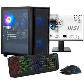 Stormforce AMD Ryzen5 8GB 500GB PC Desktop & 25in Monitor