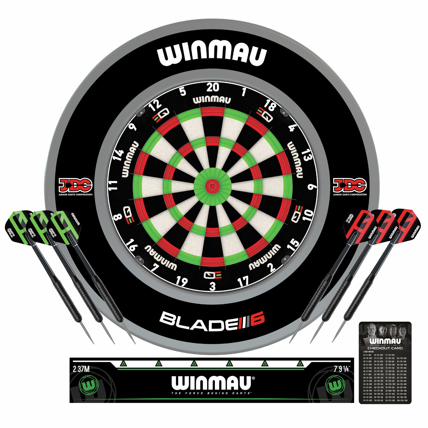 Winmau Equaliser JDC Bundle Dartboard Set