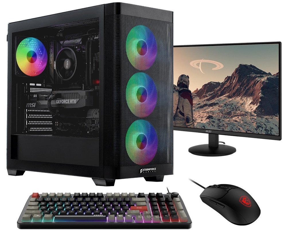 Stormforce Recoil R5 16GB 1TB PC Desktop & 23.8in Monitor