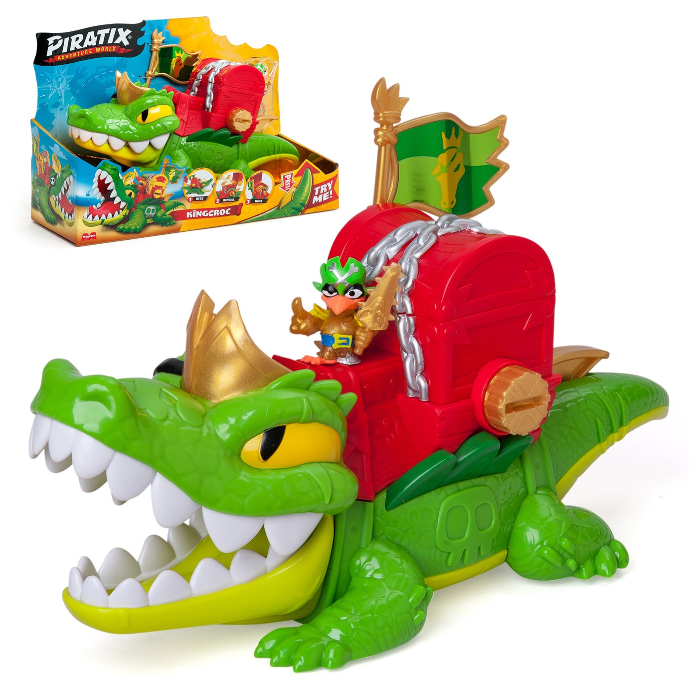 Piratix King Croc And  Captain Jawcrush Figure Playset