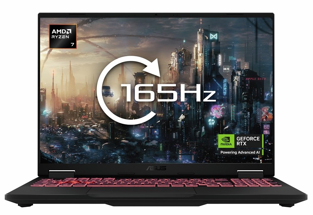 Asus TUF 16In Ryzen7 16GB 512GB RTX 5050 Gaming Laptop