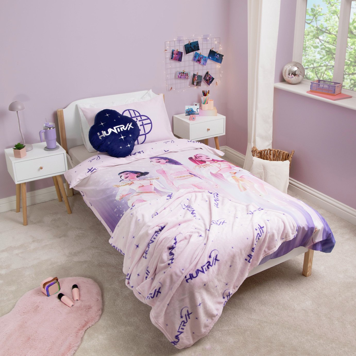 KPop Demon Hunters Kids Lilac Bedding Set - Single
