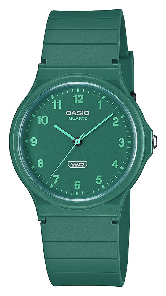 Casio Classic Analogue Green Strap Watch