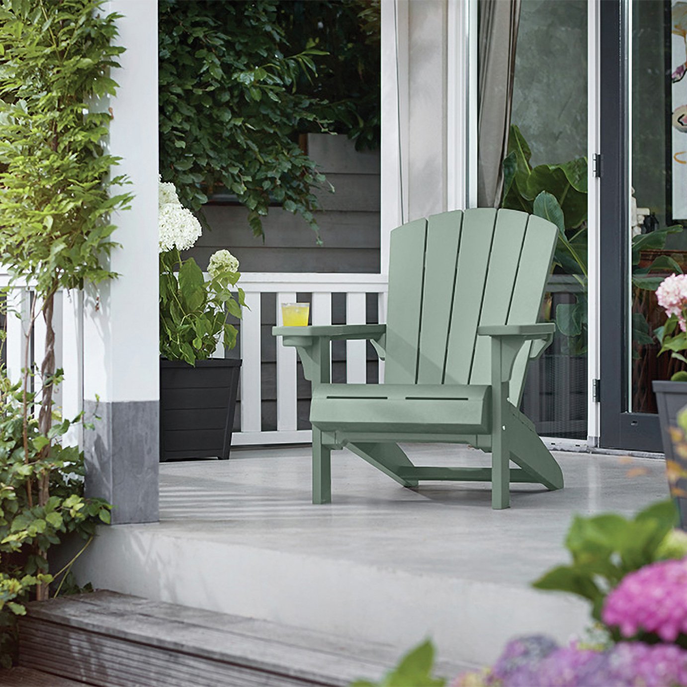 Keter Alpine Adirondack Chair - Vintage Green