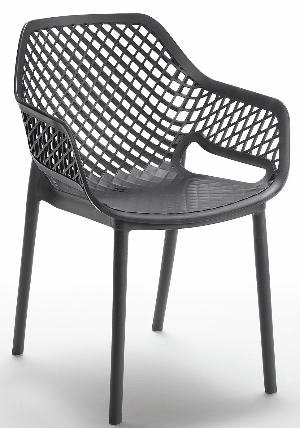 Bica Kyara Contract Stacking Chair - Charcoal