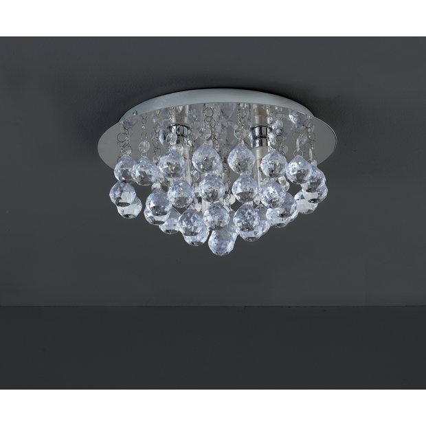 Buy Argos Home Reina Droplets Flush Ceiling Light Chrome