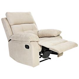 Argos Home June Fabric Manual Recliner Chair - Natural