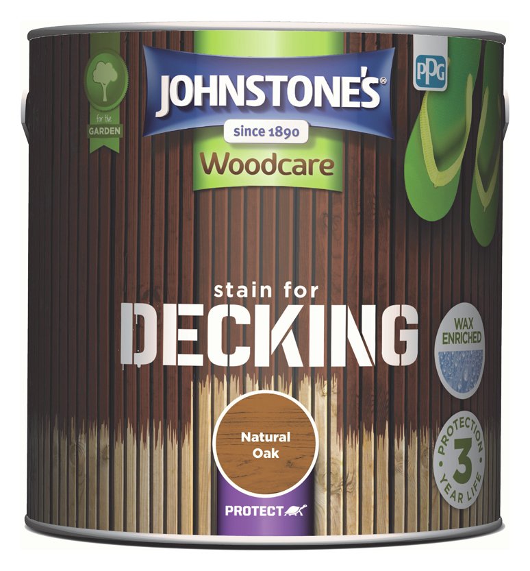 Johnstone's - Decking Woodstain - Natural Oak - 2.5L