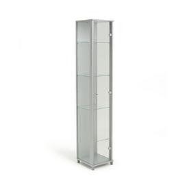 Argos Home 1 Door Glass Display Cabinet - Silver
