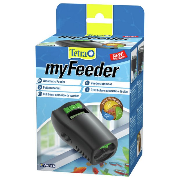 Fish feeder outlet aquarium