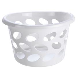 Argos Home 30 Litre Round Laundry Basket - White