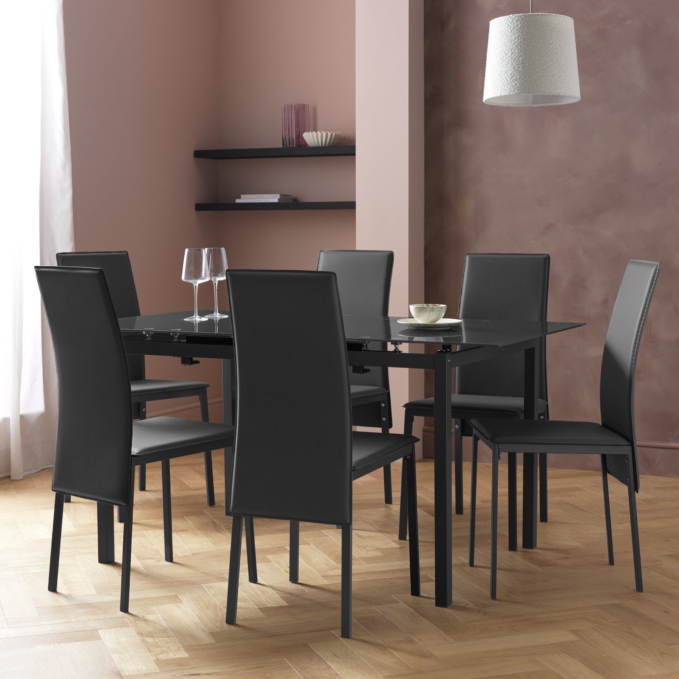 Argos Home Lido Extending Dining Table & 6 Chairs
