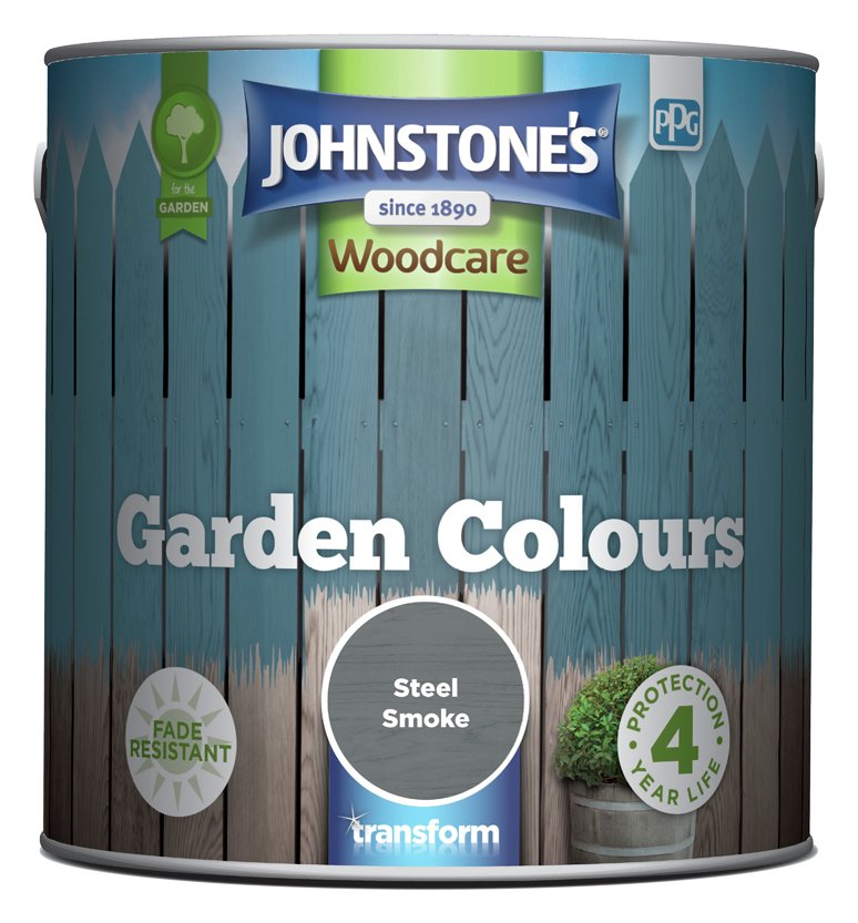 Johnstone's - Garden Colours Paint - Steel Smoke - 2.5L