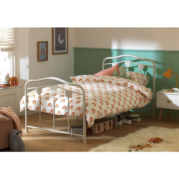 Buy Argos Home Hearts White Single Bed Frame Kids Beds Argos