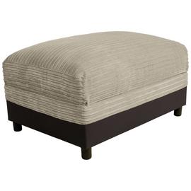 Argos Home Harry Large Fabric Storage Footstool - Natural