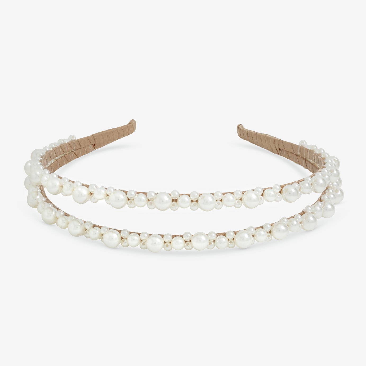 Jon Richard Pearl Double Row Headband