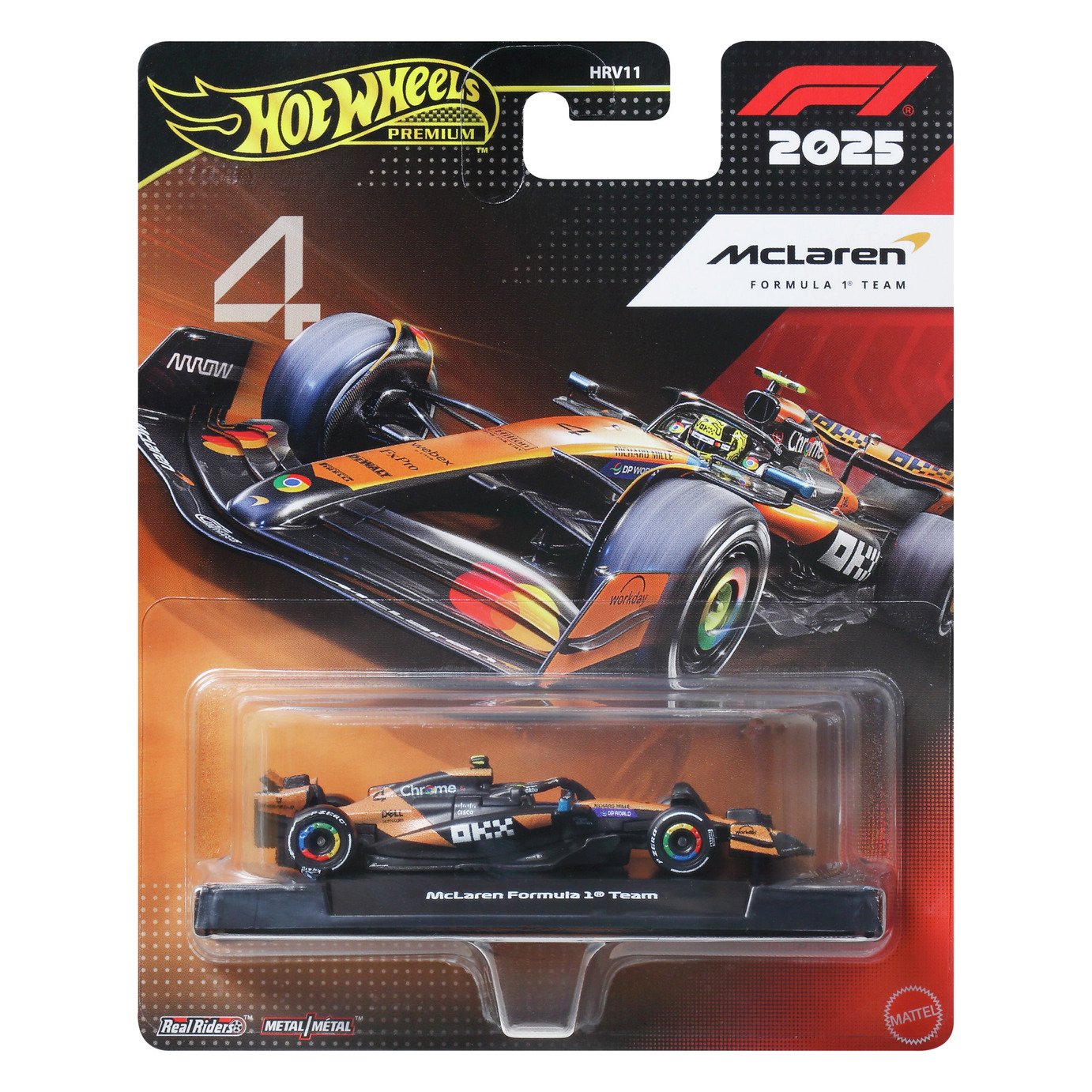 Hot Wheels F1 Collectable Lando Norris Styled Toy Car