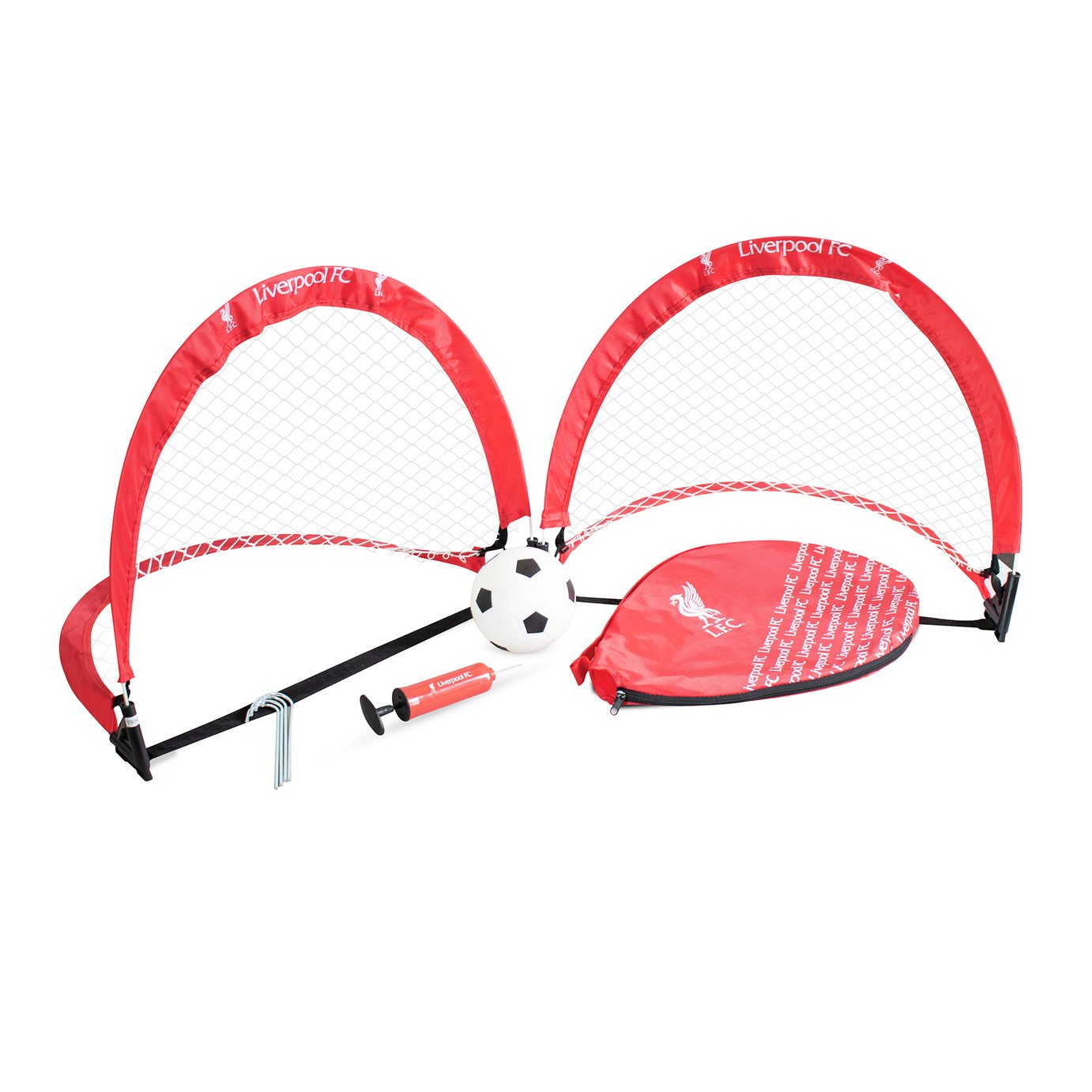 Liverpool FC 1.77 x 1.44 ft Football Training Goal Set